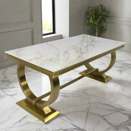 Modern-Rectangular-White-Marble-Dining-Table-With-Gold-Base