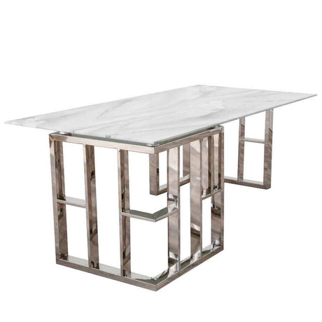 Modern-Rectangular-White-Marble-Glass-Coffee-Table-With-Geometric-Metal-Base-120cm