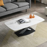 Modern-Rectangular-White-Marble-Sintered-Stone-Coffee-Table-With-Black-Crossover-Metal-Base-130cm