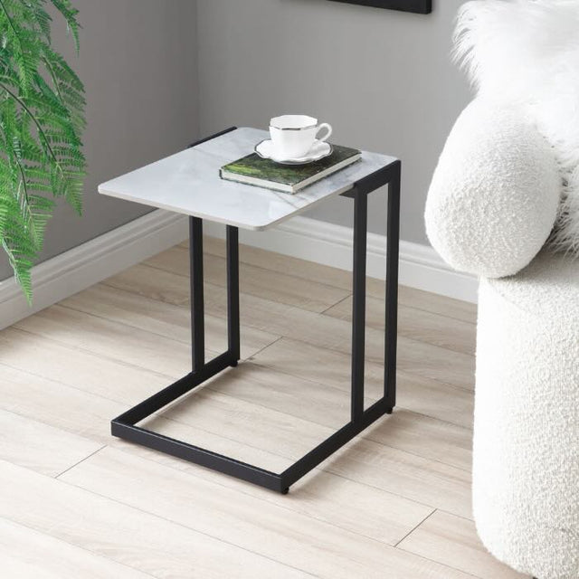 Modern-Rectangular-White-Marble-Sintered-Stone-Side-Table-With-Metal-Cantilever-Base