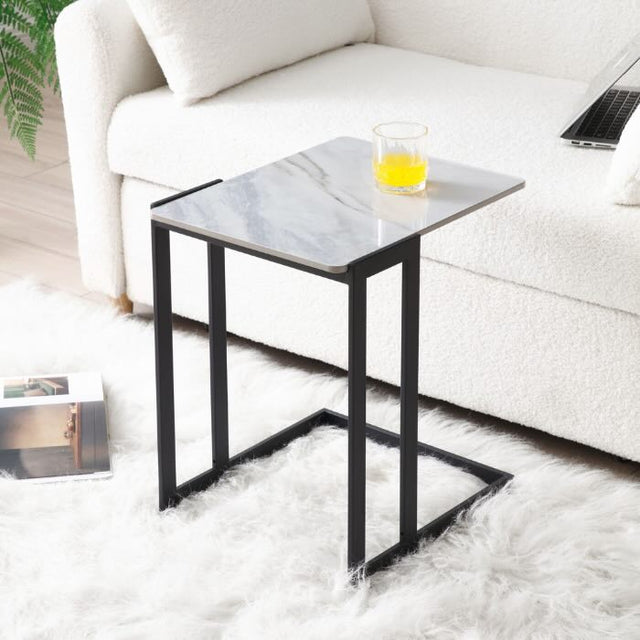 Modern-Rectangular-White-Marble-Sintered-Stone-Side-Table-With-Metal-Cantilever-Base