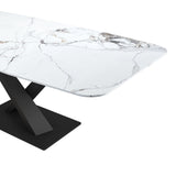 Modern-Rectangular-White-Sintered-Stone-Marble-6-Seater-Dining-Table-Black-Metal-Pedestal-Crossover-Base-160cm