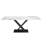 Modern-Rectangular-White-Sintered-Stone-Marble-6-Seater-Dining-Table-Black-Metal-Pedestal-Crossover-Base-160cm