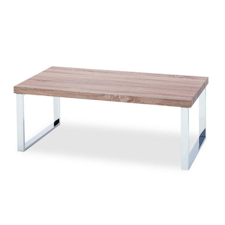 Modern-Rectangular-Wood-Top-Coffee-Table-With-Simple-Stainless-Steel-Legs-100cm