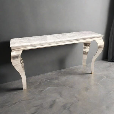 Modern-Rectangular-grey-Marble-hallway-Console-Table-140cm-Stainless-Steel-Base