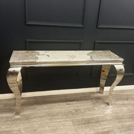 Modern-Rectangular-pandora-Marble-hallway-Console-Table-140cm-Stainless-Steel-Base