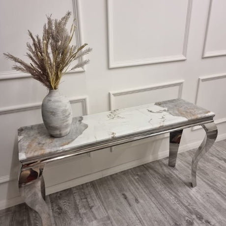 Modern-Rectangular-pandora-Marble-hallway-Console-Table-140cm-Stainless-Steel-Base