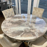 Modern-Round-130cm-Marble-Dining-Table-With-Steel-Base-6-Seater