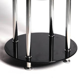 Modern-Round-Black-Glass-Side-Table-With-Stainless-Steel-Base-45cm