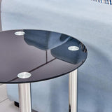 Modern-Round-Black-Glass-Side-Table-With-Stainless-Steel-Base-45cm