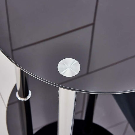 Modern-Round-Black-Glass-Side-Table-With-Stainless-Steel-Base-45cm