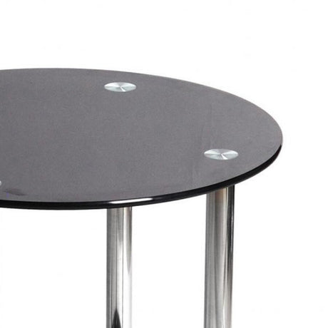 Modern-Round-Black-Glass-Side-Table-With-Stainless-Steel-Base-45cm