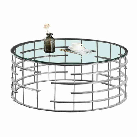 Modern-Round-Glass-Top-Coffee-Table-With-Round-Bar-Style-Metal-Base-75cm