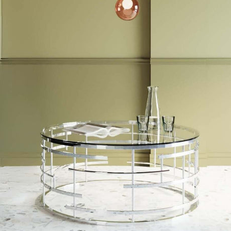 Modern-Round-Glass-Top-Coffee-Table-With-Round-Bar-Style-Metal-Base-75cm