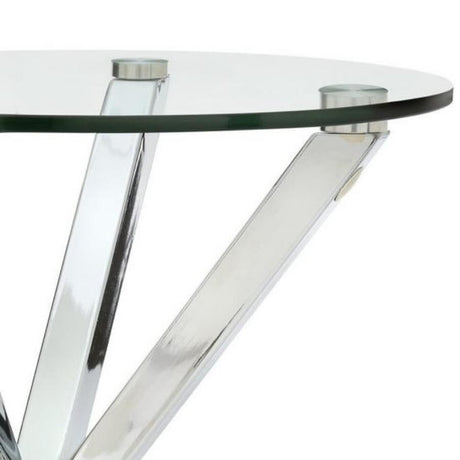 Modern-Round-Glass-Top-Side-Table-With-Brushed-Stainless-Steel-Cross-Over-Base-55cm