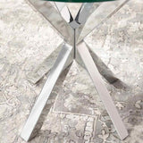 Modern-Round-Glass-Top-Side-Table-With-Brushed-Stainless-Steel-Cross-Over-Base-55cm