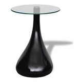 Modern-Round-Glass-Top-Side-Table-With-Tear-Drop-Style-Black-High-Gloss-Base-45cm