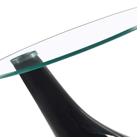 Modern-Round-Glass-Top-Side-Table-With-Tear-Drop-Style-Black-High-Gloss-Base-45cm