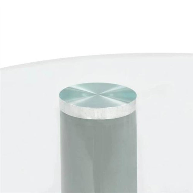 Modern-Round-Glass-Top-Side-Table-With-Tear-Drop-Style-Grey-High-Gloss-Base-45cm