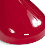 Modern-Round-Glass-Top-Side-Table-With-Tear-Drop-Style-Red-High-Gloss-Base-45cm