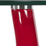 Modern-Round-Glass-Top-Side-Table-With-Tear-Drop-Style-Red-High-Gloss-Base-45cm