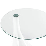 Modern-Round-Glass-Top-Side-Table-With-Tear-Drop-Style-White-High-Gloss-Base-45cm