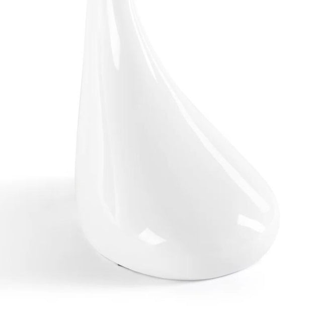 Modern-Round-Glass-Top-Side-Table-With-Tear-Drop-Style-White-High-Gloss-Base-45cm