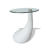 Modern-Round-Glass-Top-Side-Table-With-Tear-Drop-Style-White-High-Gloss-Base-45cm