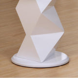 Modern-Round-Glass-Top-Side-Table-With-Unique-Geometric-White-High-Gloss-Base-60cm