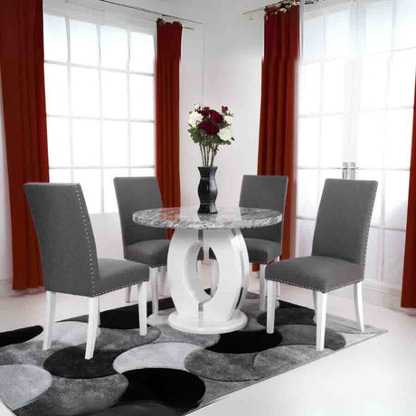 Modern-Round-Grey-Marble-Dining-Table-And-4-Dark-Grey-Linen-Dining-Chairs-Kitchen-Table-Set-100cm