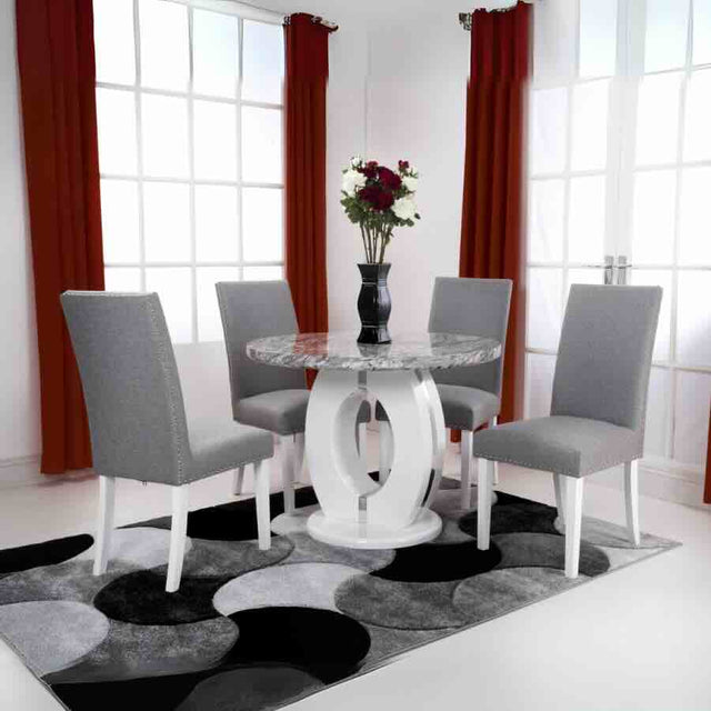 Modern-Round-Grey-Marble-Dining-Table-And-4-Light-Grey-Linen-Dining-Chairs-Kitchen-Table-Set-100cm