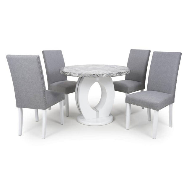 Modern-Round-Grey-Marble-Dining-Table-And-4-Light-Grey-Linen-Dining-Chairs-Kitchen-Table-Set-100cm