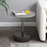 Modern-Round-Grey-Sintered-Stone-Side-Table-With-Metal-Pedestal-Base-50cm