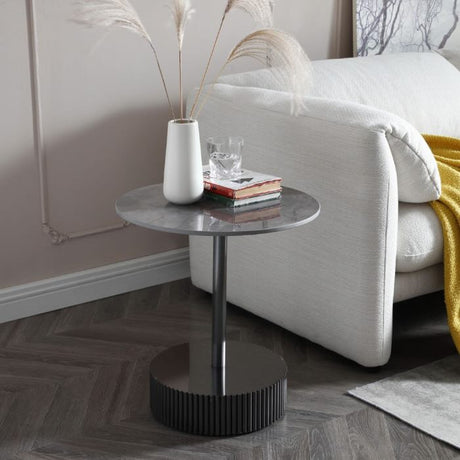 Modern-Round-Grey-Sintered-Stone-Side-Table-With-Metal-Pedestal-Base-50cm