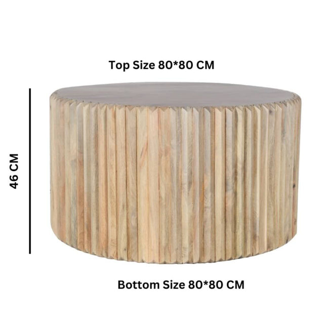 Modern-Round-Light-Mango-Wood-Coffee-Table-Fluted-Base-80cm