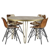 Modern-Round-Natural-Wood-Dining-Table-Gold-Legs-120cm