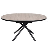 Alvaro Modern Oak Round Extending Dining Table 120cm-160cm