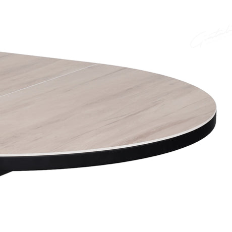 Alvaro Modern Oak Round Extending Dining Table 120cm-160cm