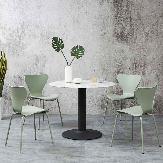 Modern-Round-Simple-White-Marble-Dining-Table-Black-Metal-Tulip-Base-100cm