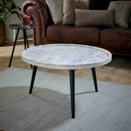 Modern-Round-White-Marble-Coffee-Table-Lipped-Top-With-Black-Metal-Legs-70cm