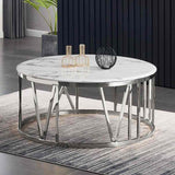 Modern-Round-White-Marble-Coffee-Table-With-Round-Metal-Base-100cm