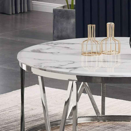 Modern-Round-White-Marble-Coffee-Table-With-Round-Metal-Base-100cm