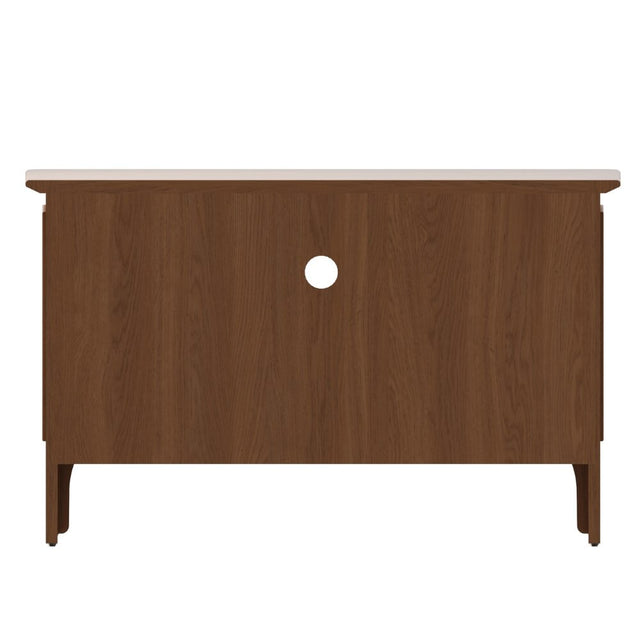 Monroe Scandinavian Style Light Oak Wood TV Stand With Storage