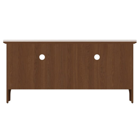 Monroe Scandinavian Style Light Oak Wood TV Stand With Storage