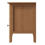 Monroe Scandinavian Style Light Oak Wood TV Stand With Storage