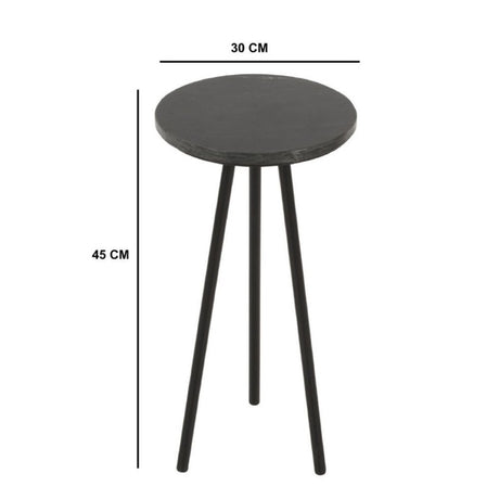 Modern-Simple-Round-Black-Marble-Side-Table-With-Black-Metal-Legs-30cm