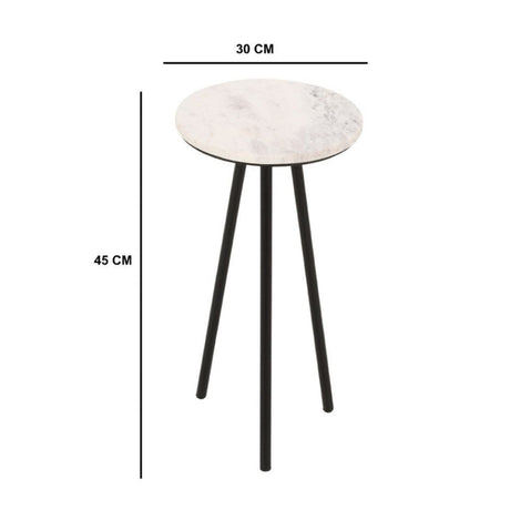 Modern-Simple-Round-White-Marble-Side-Table-With-Black-Metal-Legs-30cm