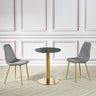 Modern-Small-2-Seater-Black-Round-Marble-Dining-Table-Gold-Pedestal-Base-60cm