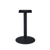 Modern-Small-2-Seater-Square-White-Marble-Dining-Table-Black-Pedestal-Base-60cm