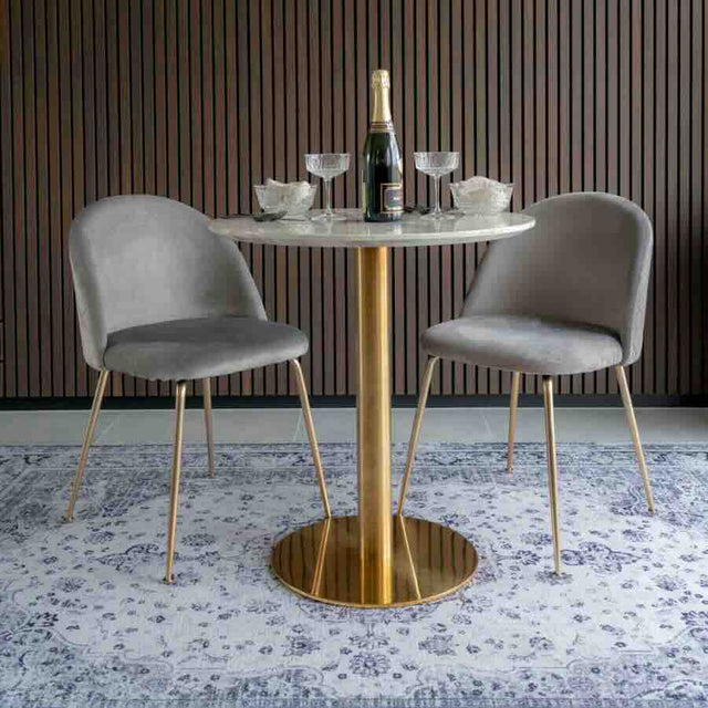 Modern-Small-2-Seater-White-Round-Marble-Dining-Table-Gold-Pedestal-Base-60cm